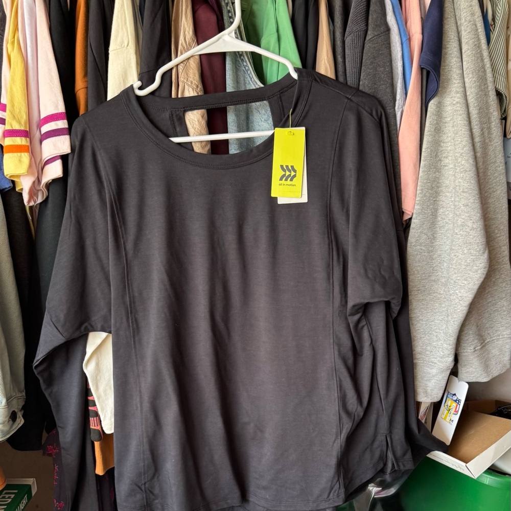 All in Motion Black Women's Long Sleeve Top